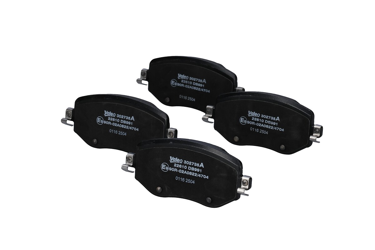 Jeu de 4 plaquettes de frein VALEO ref. 302735A